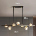 Modern gold crystal globe led pendant light dining room