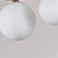 Modern brass multi orb led pendant light dining room