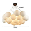 Modern cloud white led pendant light chandelier living room