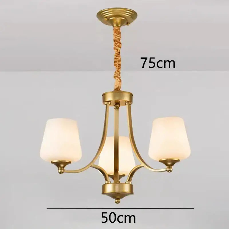 Modern gold rope led pendant light for dining room