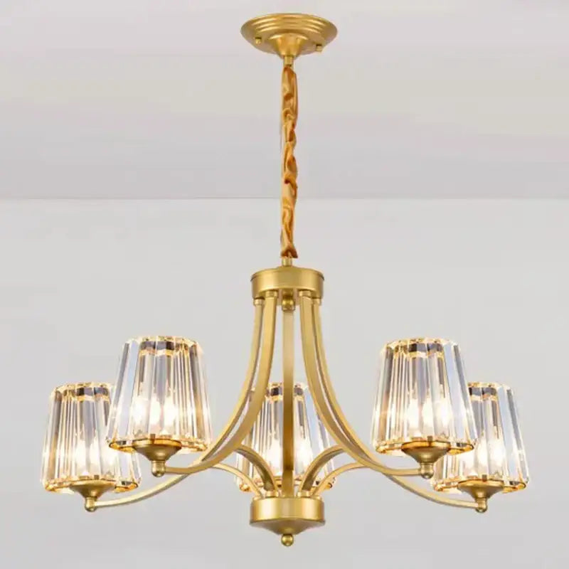 Modern gold rope led pendant light for dining room