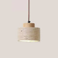 Minimalist beige & dark brown led pendant light kitchen luminaire