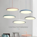 Minimalist pastel led pendant lights for kitchen and living room