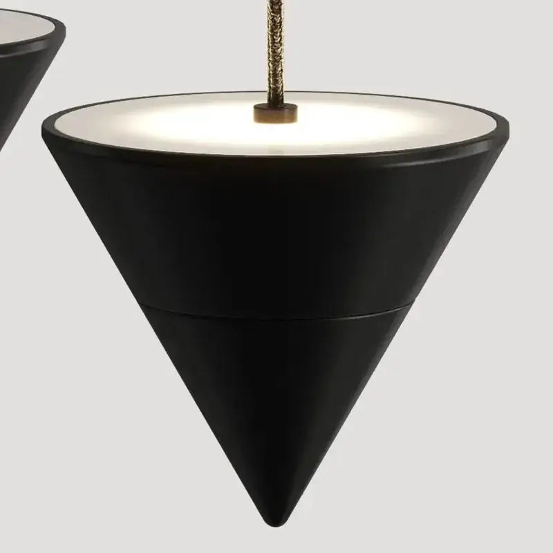 Modern matte black and white led pendant lights dining room fixture
