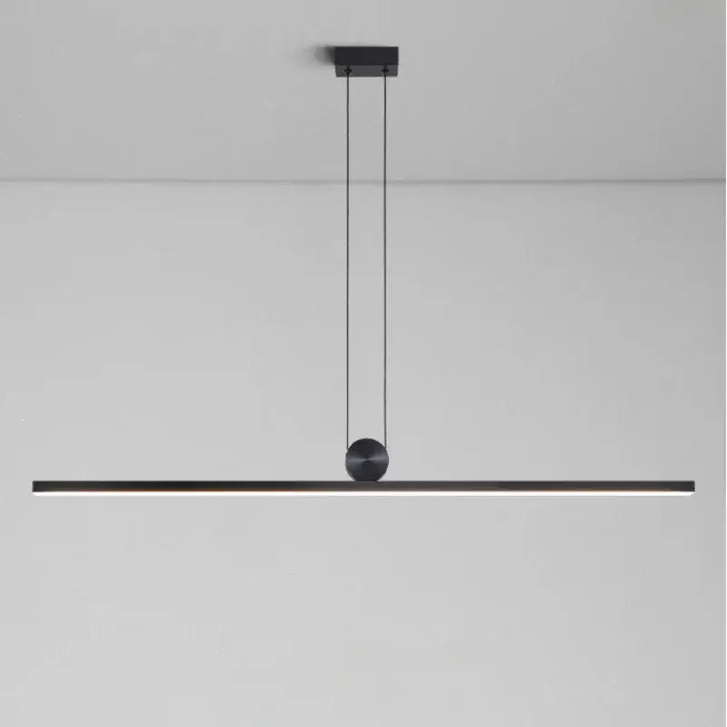 Modern black minimalist led pendant lights for dining room