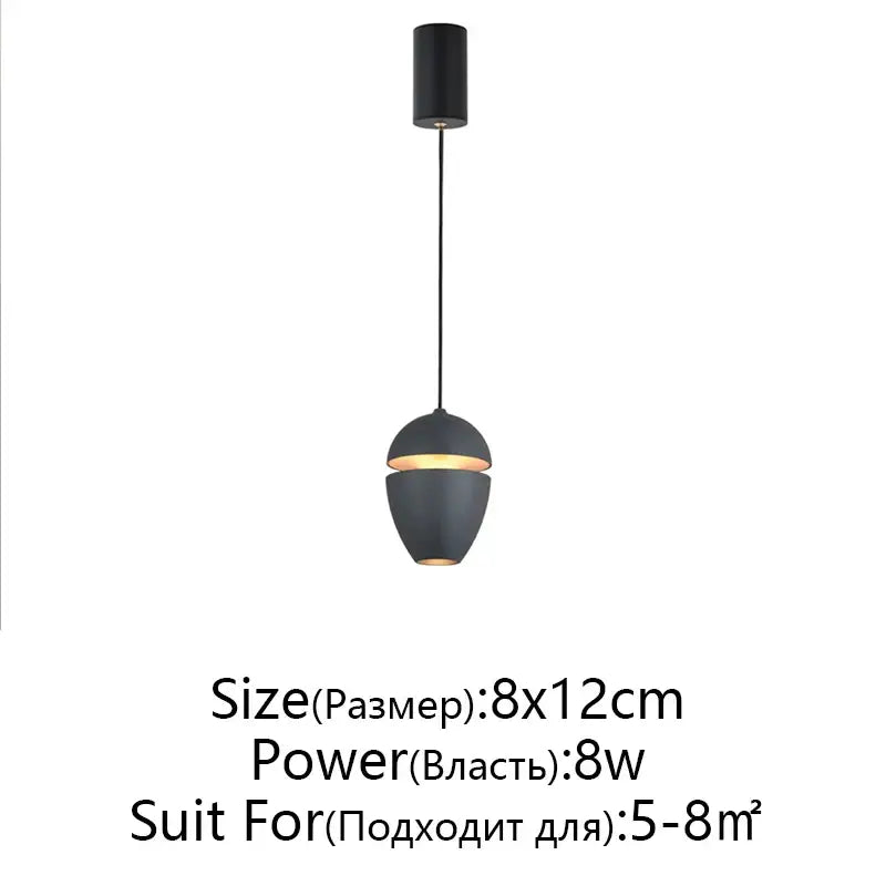 Minimalist white ceramic teardrop led pendant light for bedroom