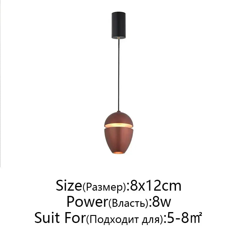 Minimalist white ceramic teardrop led pendant light for bedroom