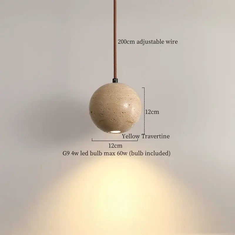 Modern wood and concrete led pendant light kitchen decorbites