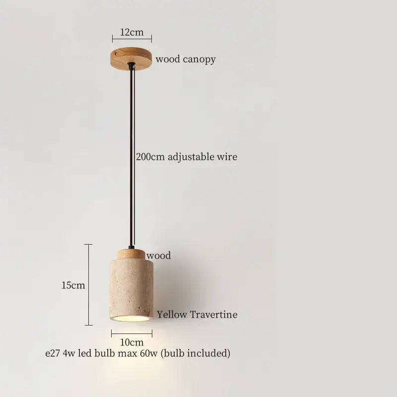 Minimalist bronze and wood led pendant lights bedroom glass lamp