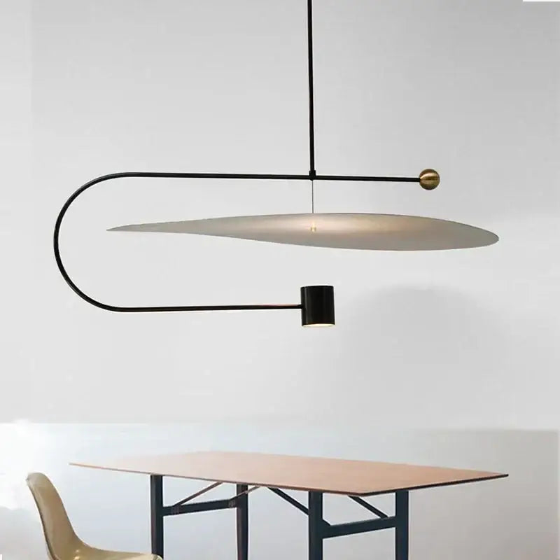 Modern black & brass decorbites led pendent fixture dining room light
