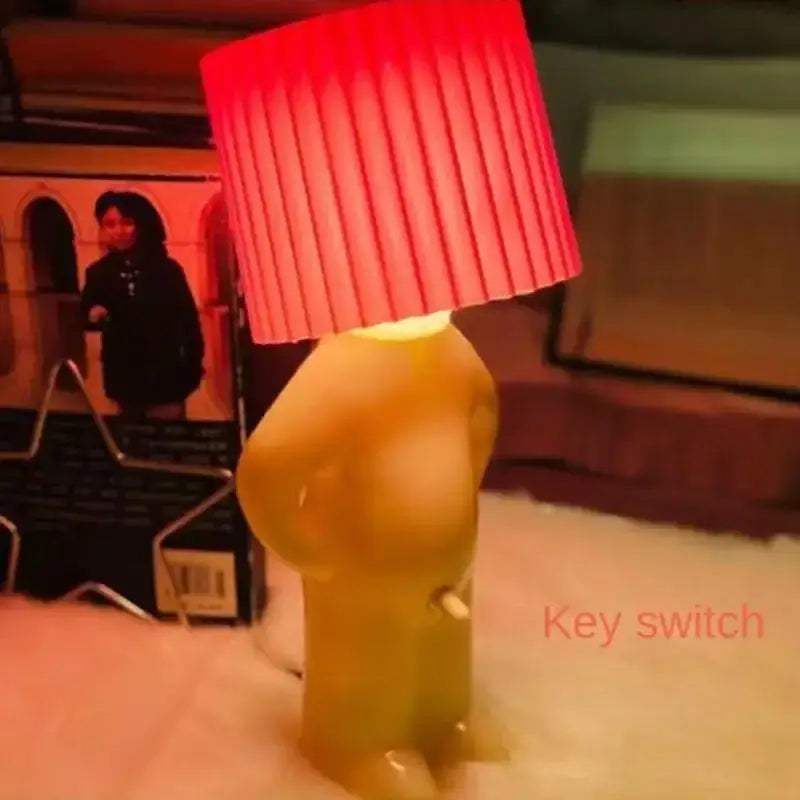 DecorBites™ LED Pleats Table Lamp: Unique Bedroom Night Light for Reading, Kids Gift