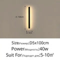 DecorBites™ LED Porch Lights | Modern Outdoor Black Lamps for Living Room & Bedroom