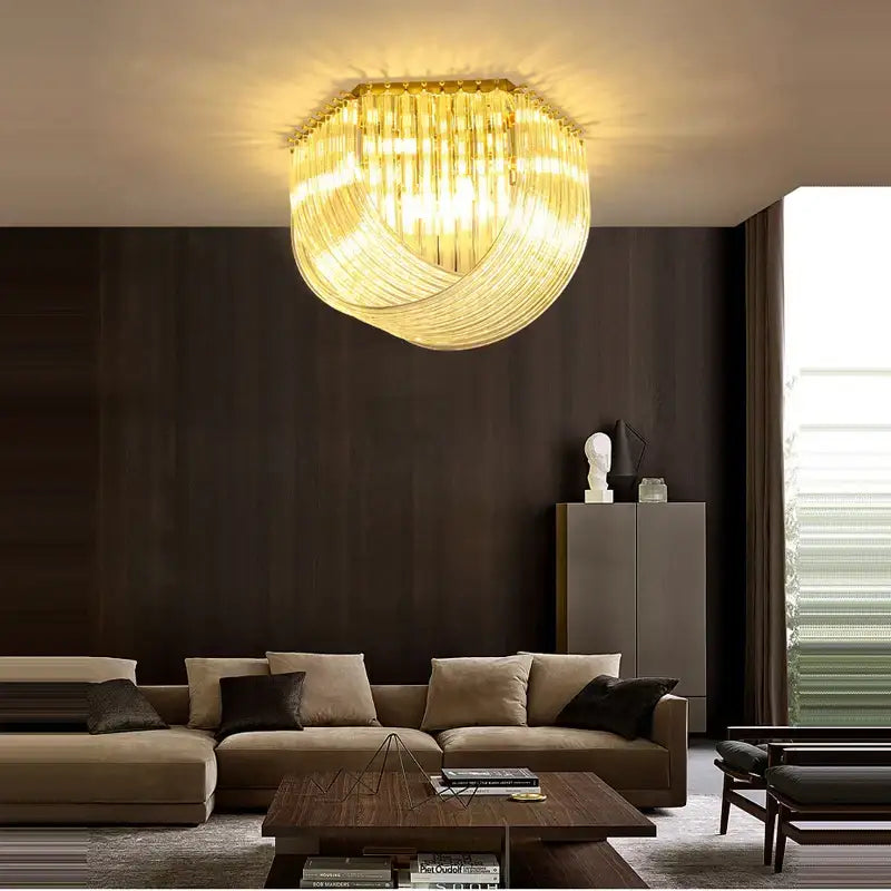 DecorBites™ LED Postmodern Gold Silver Chandelier Lighting for Foyer