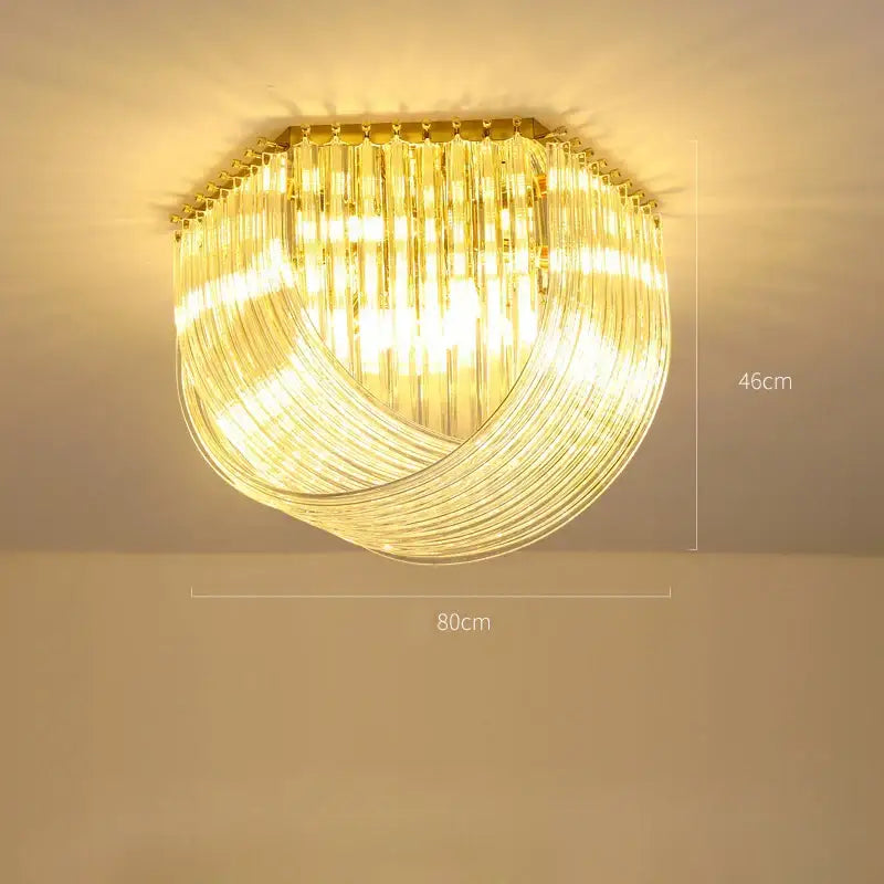 DecorBites™ LED Postmodern Gold Silver Chandelier Lighting for Foyer