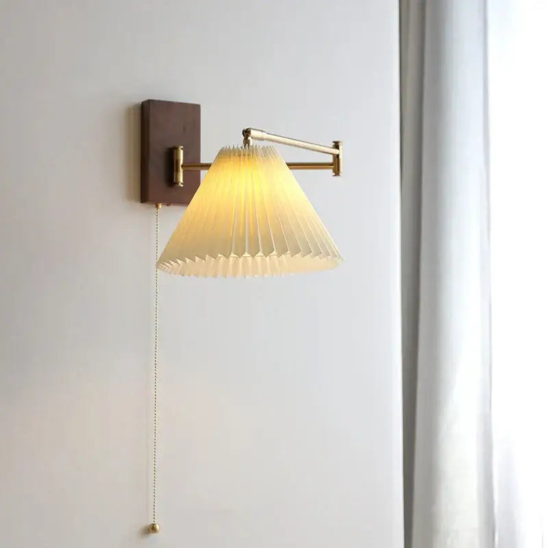 DecorBites™ LED Pull Chain Wall Lamp - Modern Nordic Sconce for Bedroom & Living Room