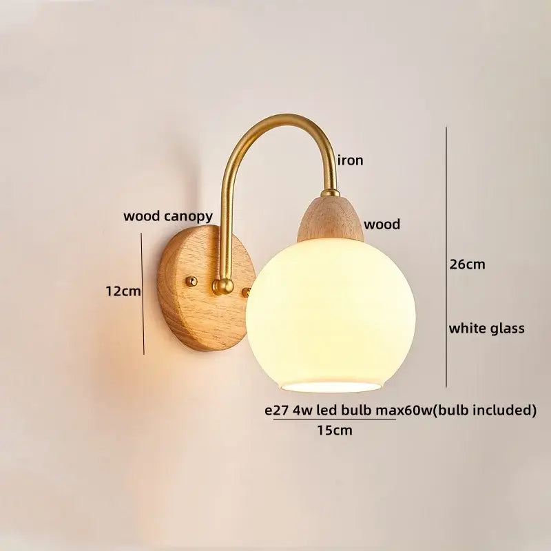 DecorBites™ LED Pull Chain Wall Lights for Bedroom Decor