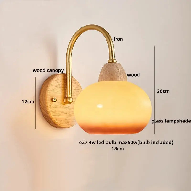 DecorBites™ LED Pull Chain Wall Lights for Bedroom Decor