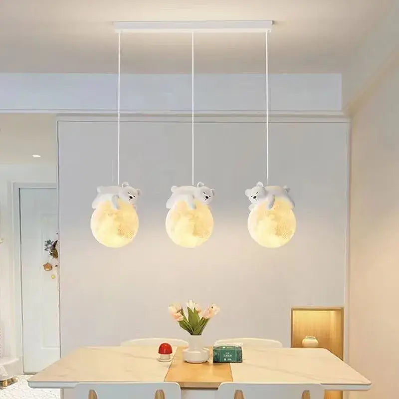 DecorBites™ ثريا معلقة LED على شكل أرنب لديكور المنزل وغرف المعيشة والنوم