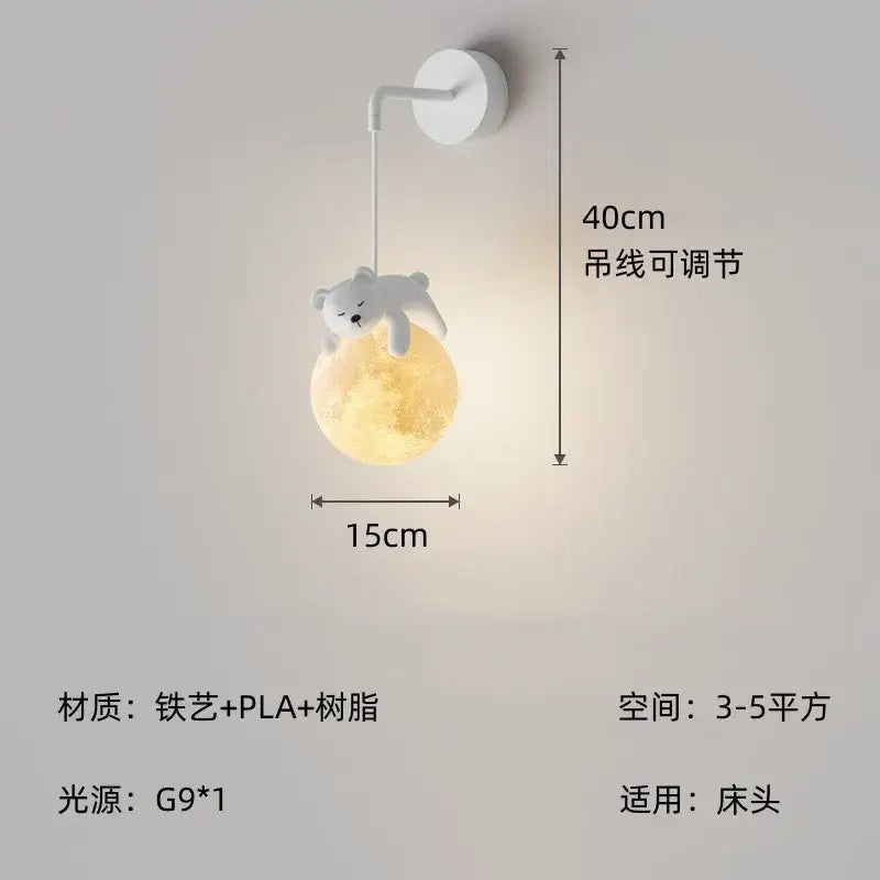 DecorBites™ ثريا معلقة LED على شكل أرنب لديكور المنزل وغرف المعيشة والنوم