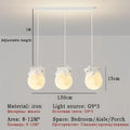 DecorBites™ ثريا معلقة LED على شكل أرنب لديكور المنزل وغرف المعيشة والنوم
