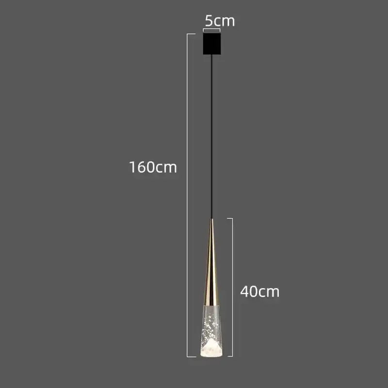 DecorBites™ LED Rain Drop Chandelier Staircase Pendant Light Fixture Modern Nordic Design