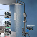 DecorBites™ LED Rain Shower Set with Digital Display & Bidet Mixer Faucet