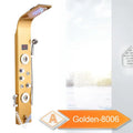 نظام دش المطر LED من DecorBites™‎ مع رشاش تدليك دوار ومرشة بيديه