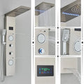 DecorBites™ LED Rainfall Shower Panel Set with Temperature Screen System and Hand Sprayer