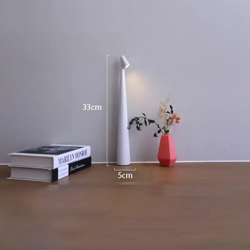 مصباح مكتب LED قابل لإعادة الشحن من DecorBites™ مصباح غرفة معيشة إبداعي للدراسة يعتم باللمس العلوي مصباح طاولة لتزيين سطح المكتب لإضفاء جو خاص
