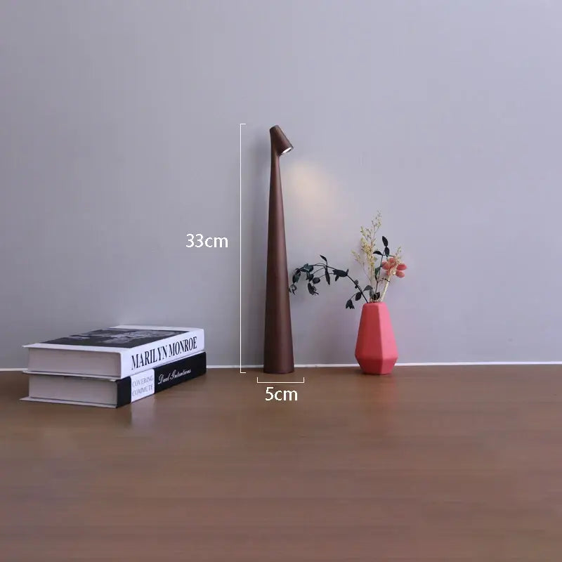 مصباح مكتب LED قابل لإعادة الشحن من DecorBites™ مصباح غرفة معيشة إبداعي للدراسة يعتم باللمس العلوي مصباح طاولة لتزيين سطح المكتب لإضفاء جو خاص