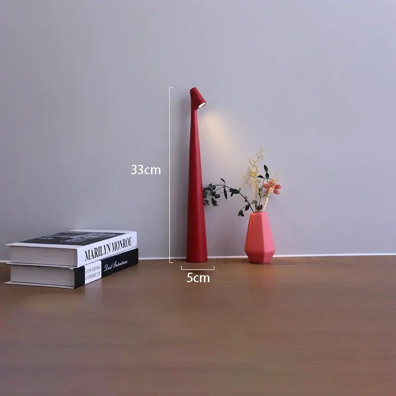 مصباح مكتب LED قابل لإعادة الشحن من DecorBites™ مصباح غرفة معيشة إبداعي للدراسة يعتم باللمس العلوي مصباح طاولة لتزيين سطح المكتب لإضفاء جو خاص