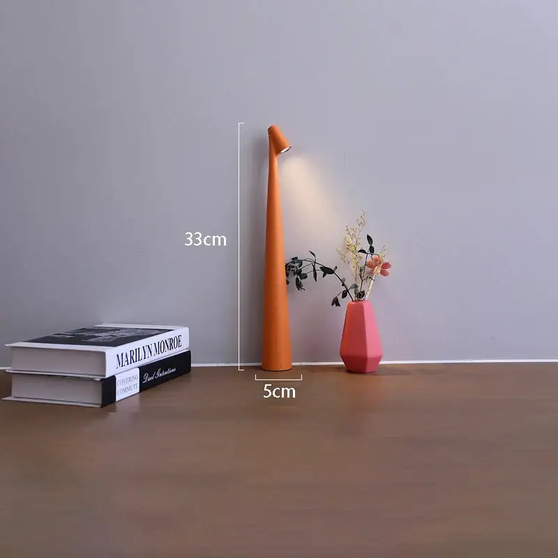 مصباح مكتب LED قابل لإعادة الشحن من DecorBites™ مصباح غرفة معيشة إبداعي للدراسة يعتم باللمس العلوي مصباح طاولة لتزيين سطح المكتب لإضفاء جو خاص
