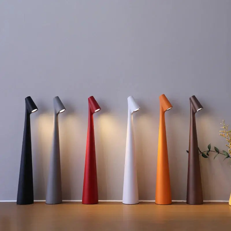 مصباح مكتب LED قابل لإعادة الشحن من DecorBites™ مصباح غرفة معيشة إبداعي للدراسة يعتم باللمس العلوي مصباح طاولة لتزيين سطح المكتب لإضفاء جو خاص