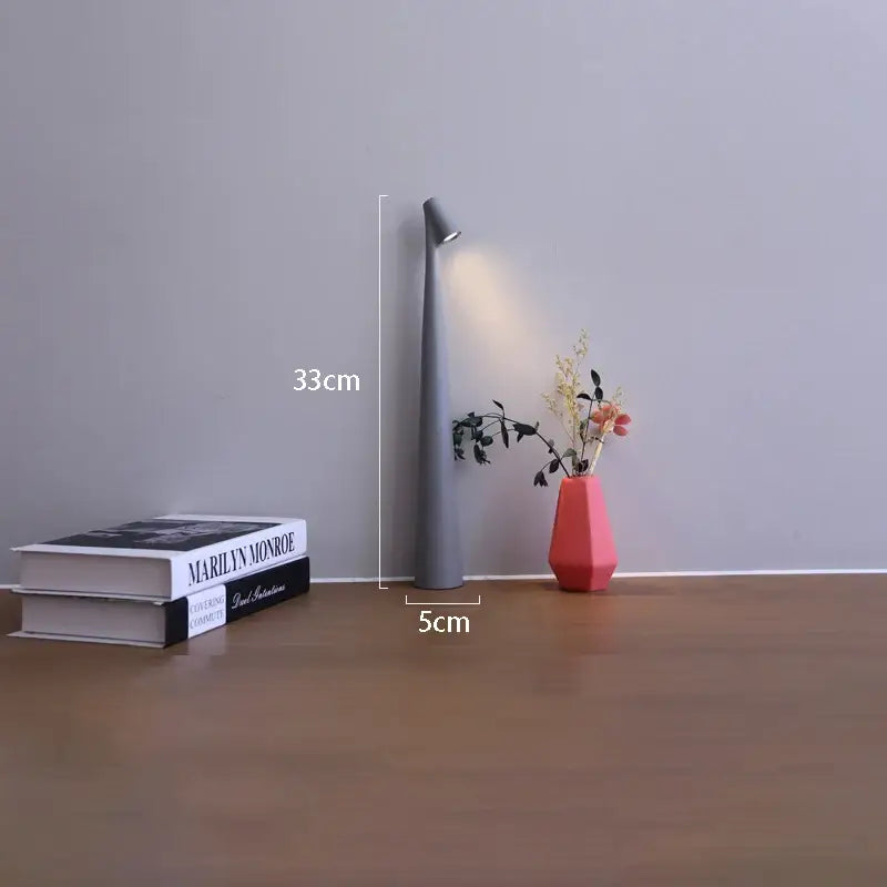 مصباح مكتب LED قابل لإعادة الشحن من DecorBites™ مصباح غرفة معيشة إبداعي للدراسة يعتم باللمس العلوي مصباح طاولة لتزيين سطح المكتب لإضفاء جو خاص