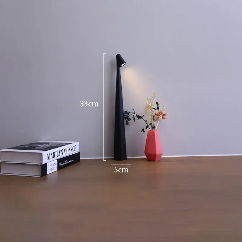 مصباح مكتب LED قابل لإعادة الشحن من DecorBites™ مصباح غرفة معيشة إبداعي للدراسة يعتم باللمس العلوي مصباح طاولة لتزيين سطح المكتب لإضفاء جو خاص