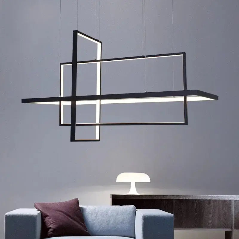 DecorBites™ LED Rectangle Pendant Lights for Dining Room and Kitchen