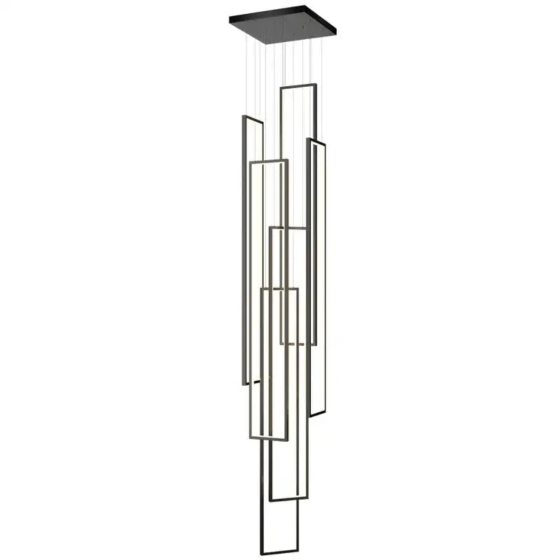 DecorBites™ LED Rectangle Staircase Chandeliers Pendant Lighting Modern Living Room Decor