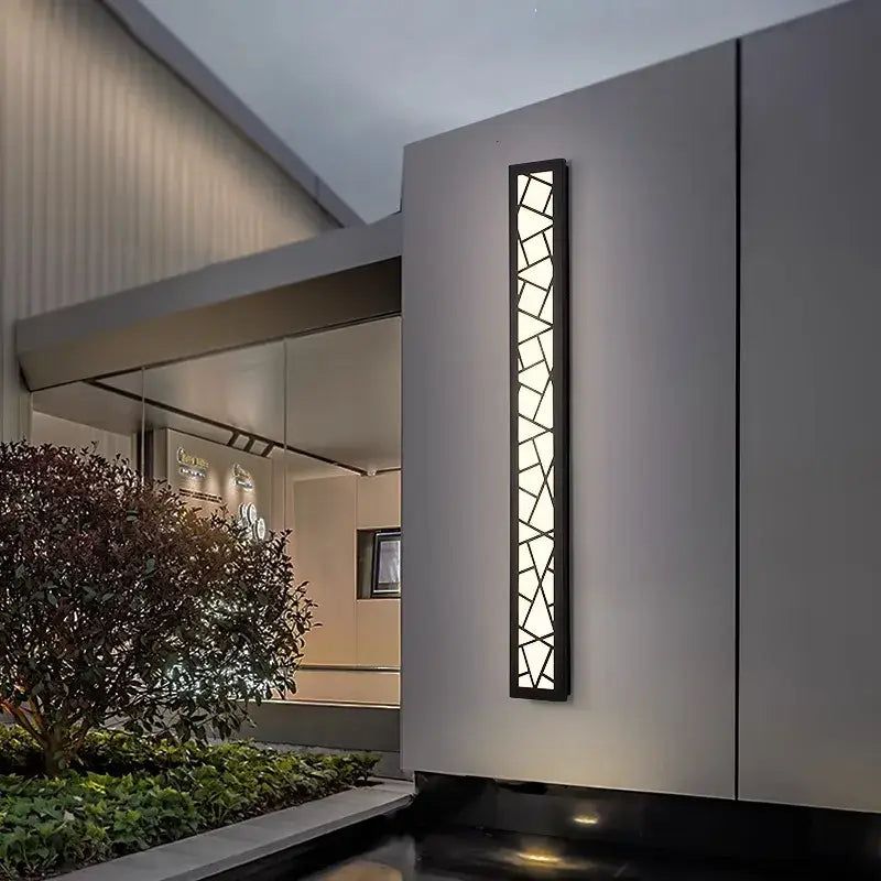 DecorBites™ LED Rectangle Wall Lamp Warm Light 3000K for Parlor Room Stairs Sconce Black