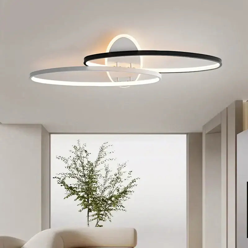 DecorBites™ LED Rectangular Chandelier Art Ceiling Light for Living Room Bedroom