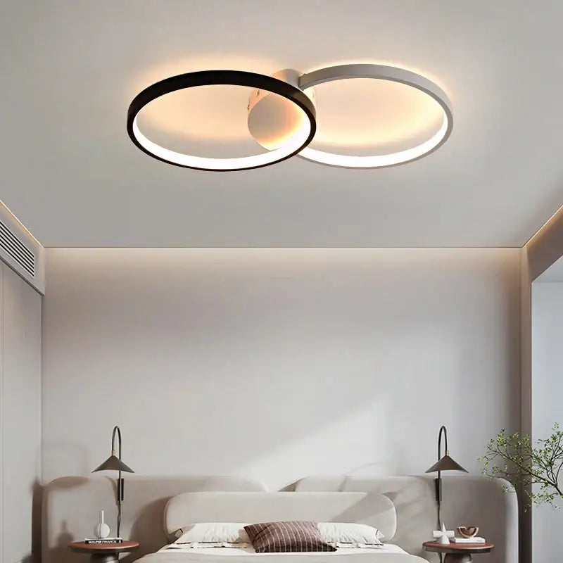 DecorBites™ LED Rectangular Chandelier Art Ceiling Light for Living Room Bedroom