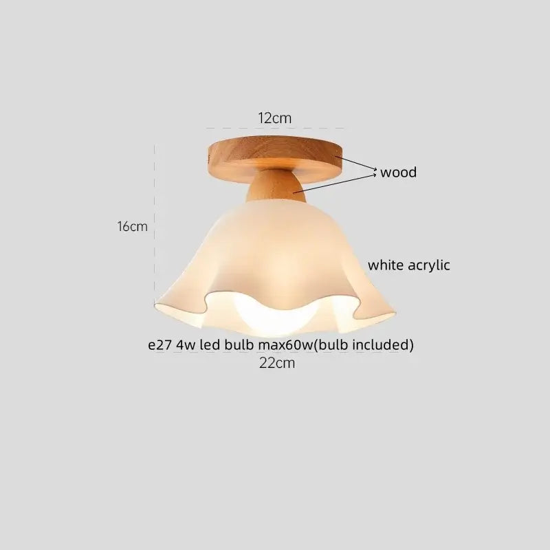 DecorBites™ LED Resin Copper Ceiling Light Fixture for Aisle Porch Living Room