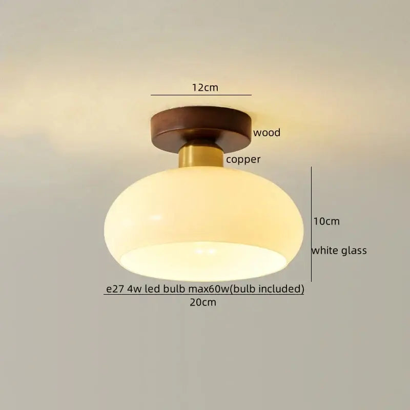 DecorBites™ LED Resin Copper Ceiling Light Fixture for Aisle Porch Living Room