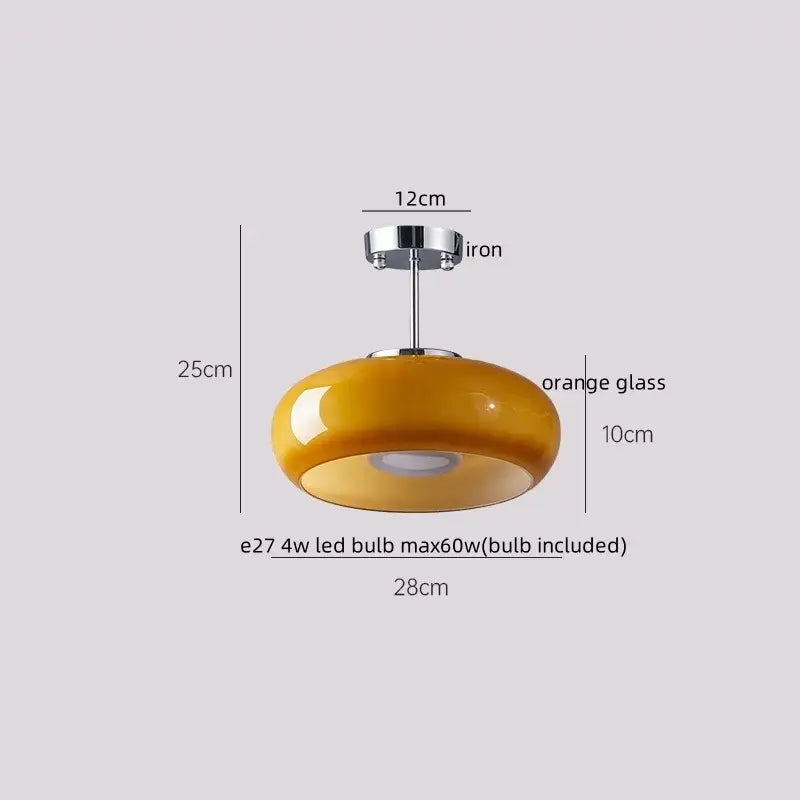 DecorBites™ LED Resin Copper Ceiling Light Fixture for Aisle Porch Living Room