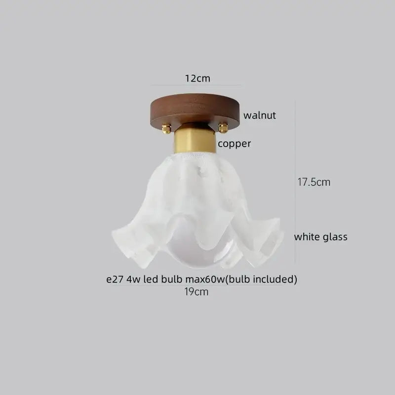 DecorBites™ LED Resin Copper Ceiling Light Fixture for Aisle Porch Living Room