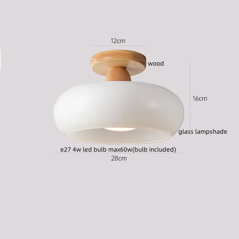 DecorBites™ LED Resin Copper Ceiling Light Fixture for Aisle Porch Living Room