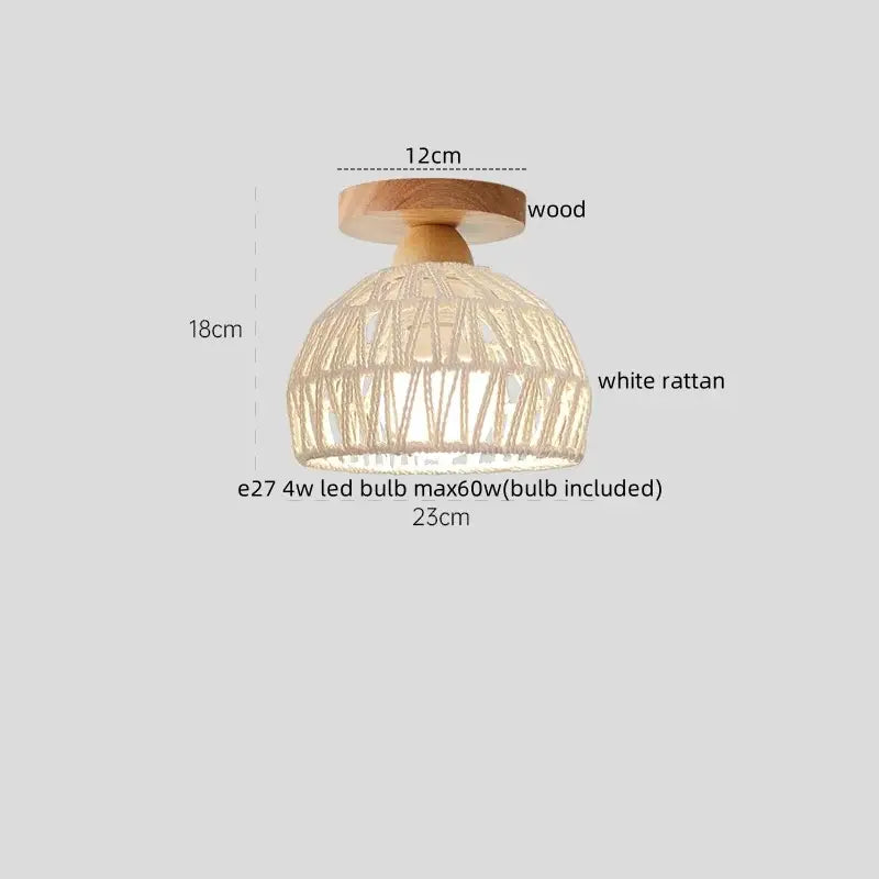 DecorBites™ LED Resin Copper Ceiling Light Fixture for Aisle Porch Living Room