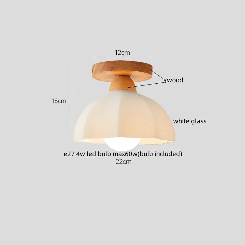 DecorBites™ LED Resin Copper Ceiling Light Fixture for Aisle Porch Living Room