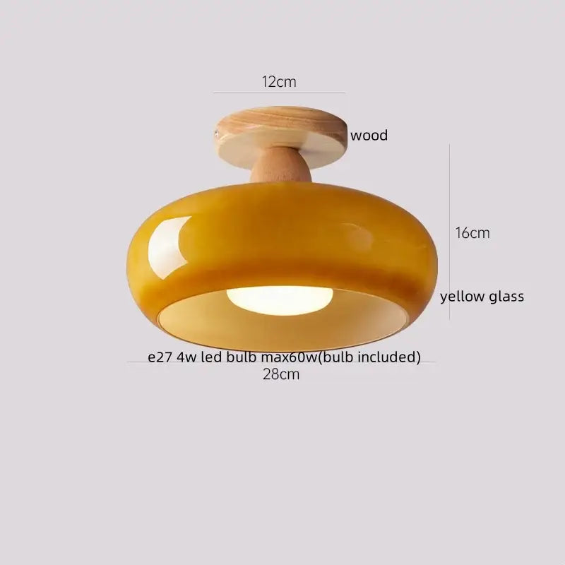 DecorBites™ LED Resin Copper Ceiling Light Fixture for Aisle Porch Living Room