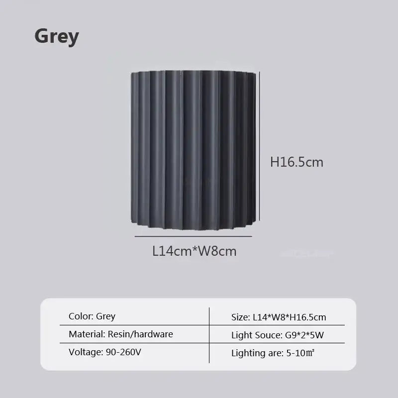 DecorBites™ LED Resin Wall Sconces Minimalist Illumination for Entryway Living Bedroom