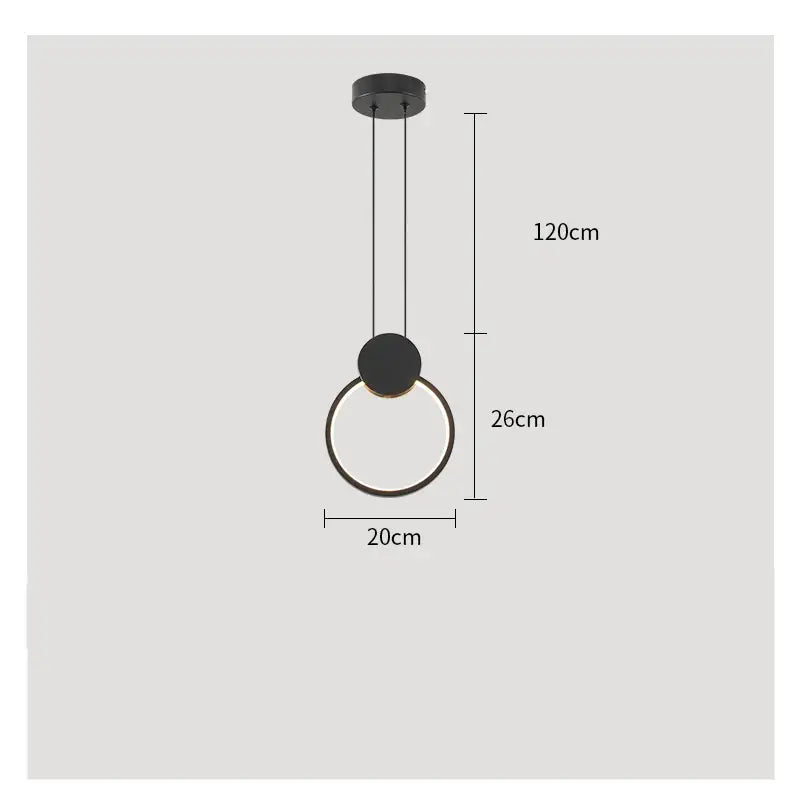 DecorBites™ LED Restaurant Chandelier: Modern Nordic Design Ceiling Pendant Lights for Living & Dining Rooms